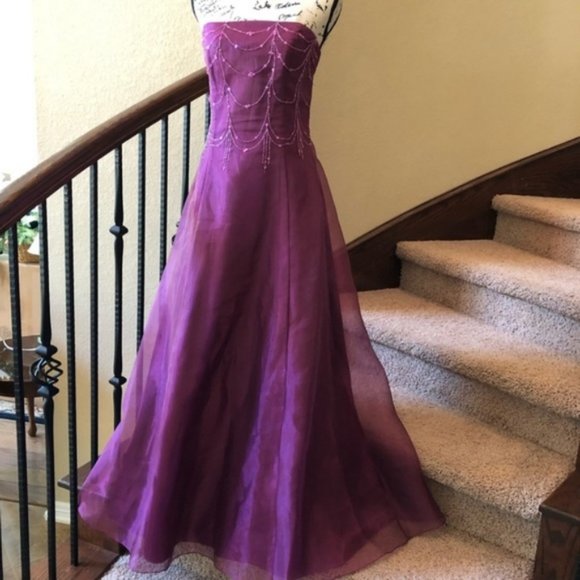 Scott McClintock Dresses & Skirts - Scott McClintock Purple Beaded Gown Prom Dress 10